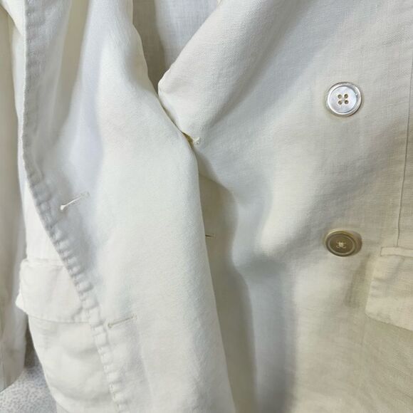 Polo Ralph Lauren White Double-Breasted Blazer | Size 2 - Picture 12 of 12